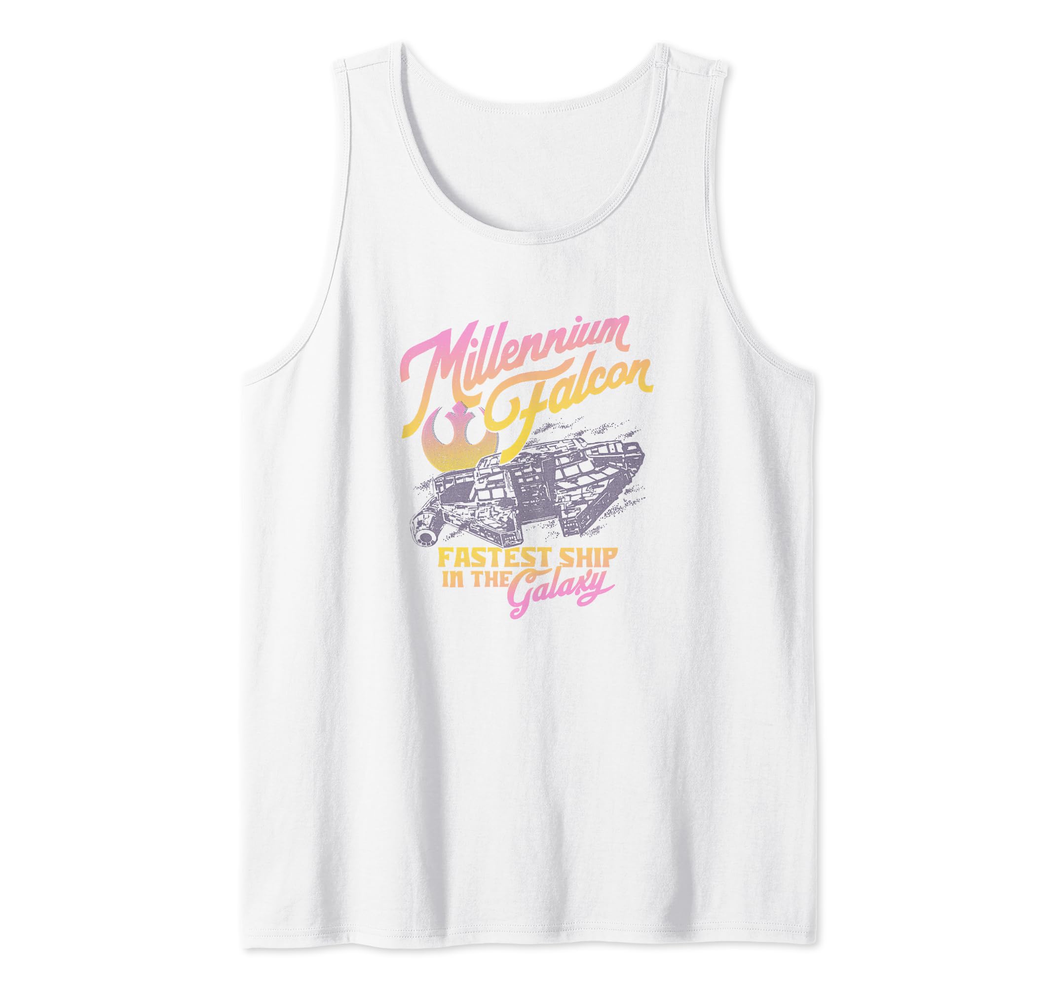 Star Wars Millennium Falcon Fastest Ship In The Galaxy Tank Top