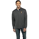 Vantage Apparel NCAA mens Collegiate Premium Lightweight Stretchy Gray 1/4 Zip Pullover