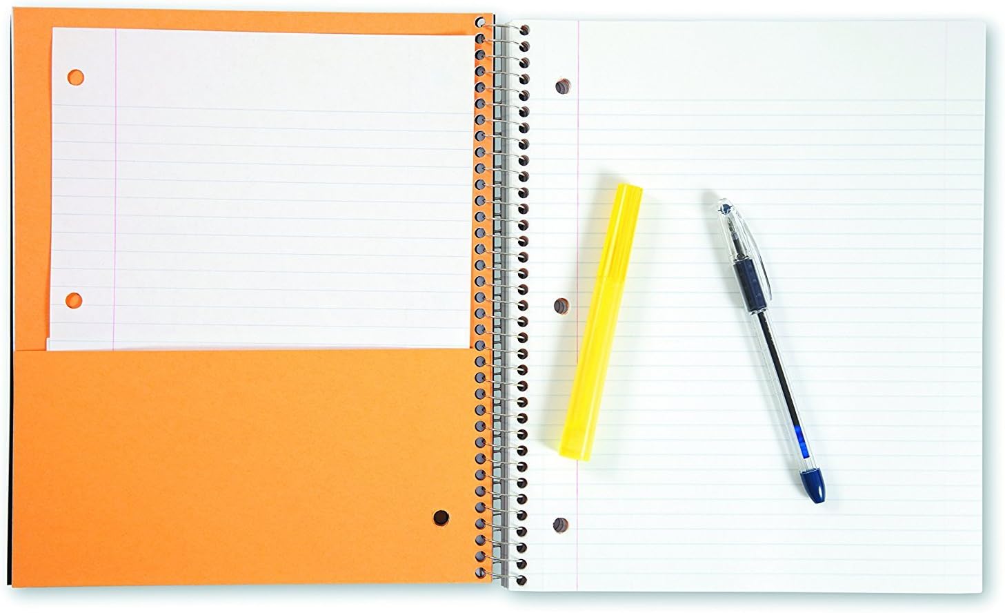 Five Star Spiral Notebooks, 3 Subject, College Ruled Paper, 150 Sheets, 11 x 8-1/2 inches, Black, White, 2 Pack (73015) : Office Products