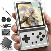 RG Rotate Retro Handheld Game Console, 3.5" Swivel Screen Android Portable Player, Unisoc T618 Chip 3GB+32GB, 2000mAh Battery, Aluminum Alloy Body (Anbernic RG Rotate-Aurora Silver-NEW)