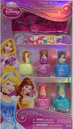 Amazon ディズニー プリンセス ネイル キット セット マニキュア 女の子 子供用 ベル アリエル ラプンツェル シンデレラ オーロラ姫 グッズ メイクアップ おもちゃ