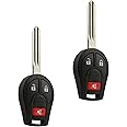 Key Fob Keyless Entry Remote fits Nissan Rogue Cube Juke Versa NV 2008 2009 2010 2011 2012 2013 2014 (CWTWB1U751), Set of 2