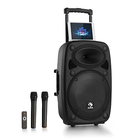 auna Streetstar 15-2.0 mobile PA-Anlage (15' (38,1 cm) Subwoofer • Trolley • max. 1000 Watt • Bluetooth • USB • SD • MP3 • AU