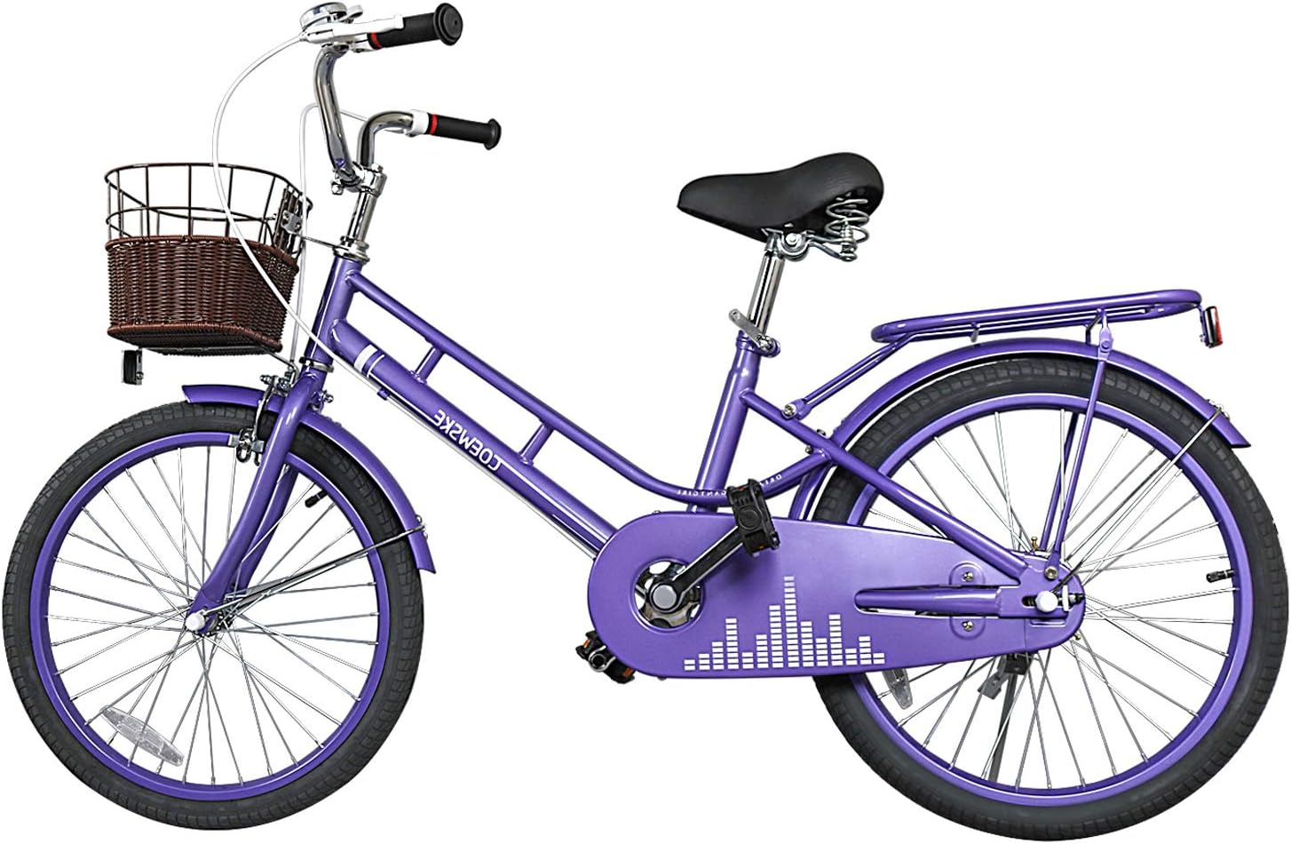 FOUJOY Kids Bicycles Chidren Bikes Cruiser Bike for Children 20 Inch Road Bike with Basket and Kickstand …