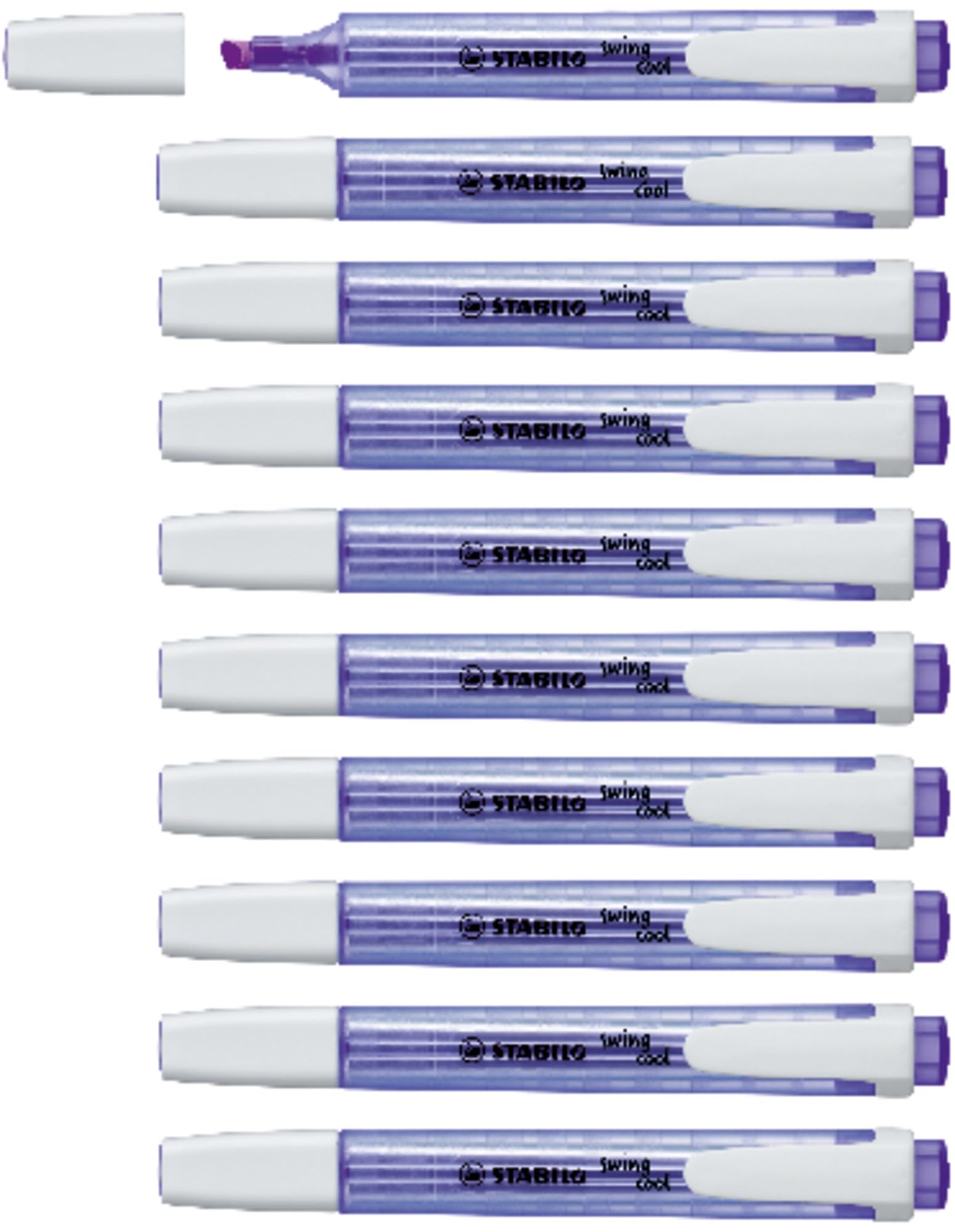 STABILO swing cool - Highlighter - Pack of 10 - Lavender