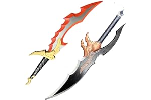 696 Once and Desires Solo Leveling Jinwoo Foam Dagger Cosplay Prop, Polyurethane Material, 16+ Age, for Halloween, Conventions, Xmas Gift (KK+VF Set)