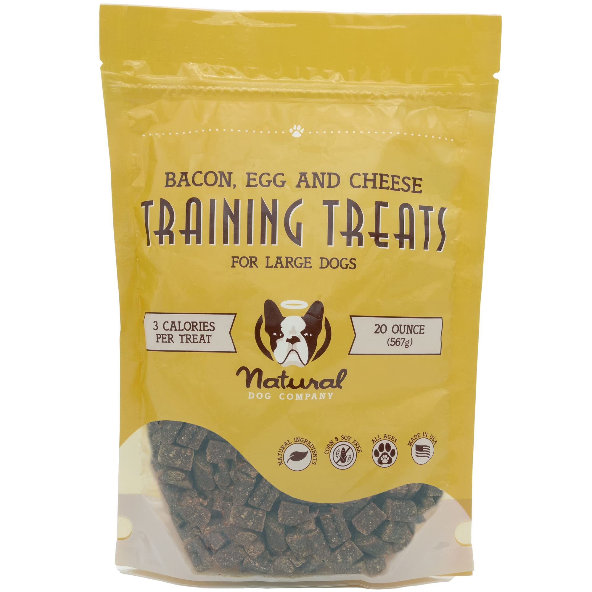 Natural Dog Company Training Treats, Bacon, Egg & Cheese, Low Calorie, Gluten Free, Natural Ingredients