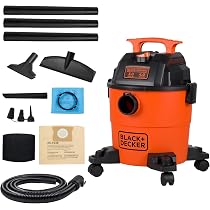BLACK+DECKER Shop Wet and Dry Vacuum, 4 Gallon 3-in-1 with