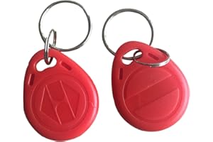 YARONGTECH-125khz rewritable T5577 Red RFID keyfobs tag for Hotel key-10pcs