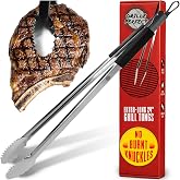 Grill Tongs 24-Inch Super Long Extra Heavy Duty for Grilling and Barbecue Heat Resistant Hand Grips Stainless Steel for BBQ Outdoor Kitchen and Cooking Hot Grilled Food
