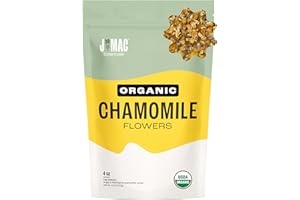 J Mac Botanicals, Organic Chamomile Flowers, Whole Dried Chamomile flower, Loose Leaf tea