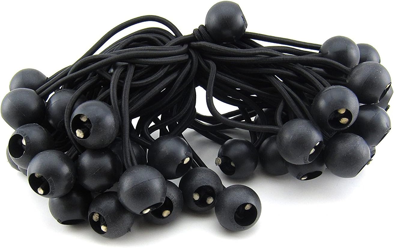 ABCCANOPY Heavy Duty Ball Bungee Canopy Tarp Tie Down Cord Elastic