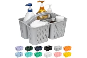 Tiawudi Portable Shower Caddy, Caddy Organizer with Handle, Plastic Shower Basket Hold Soap, Shampoo, Hair Supplies and Beauty Products, Cleaning Supplies Organizer for Home, Dorm, Shelf and Cabinet