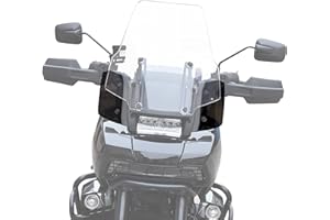 VEISUTOR Side Wide Wings Windshield for Pan America 1250, Side Widened Fairing Air Deflectors Wings Windscreen for Harley Pan America 1250 ADV Pan America 1250S Special 2021-2024