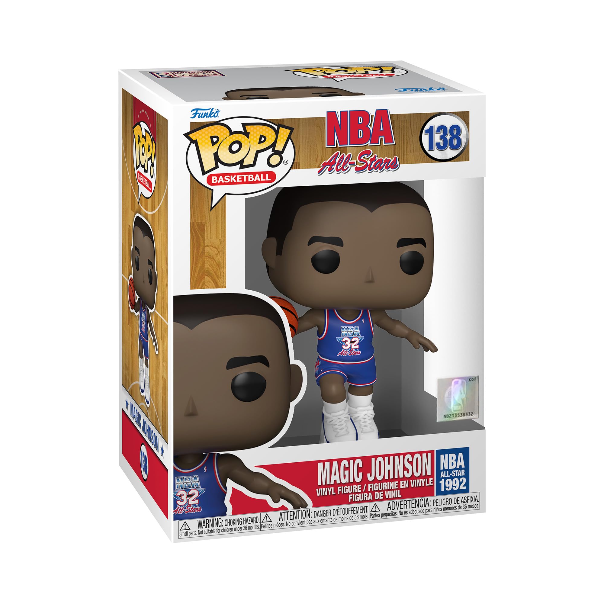 Photo 1 of Funko Pop! NBA: Legends - Magic Johnson, Blue All Star Uniform 1991