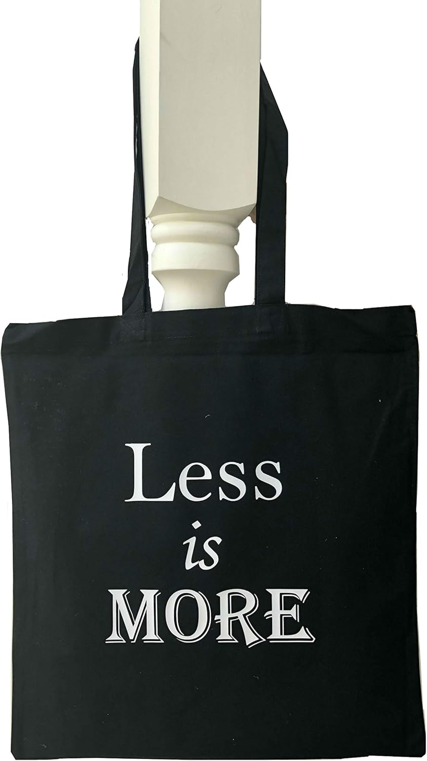 Bolsa de algodón negra de 5 onzas con impresión