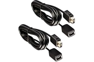 Xahpower 2Pack 10Ft NES Classic Controller Extension Cable, SNES Extension Power Cord for Super Nintendo SNES Classic Edition Controller (2017) / Mini NES Classic Edition (2016)/ Wii/Wii U Controller