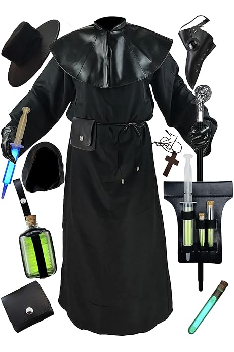 Traje De Doctor De La Peste Negra Absolute Vibe Conjunto Combinado