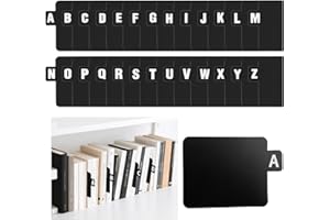 26 Pcs Vinyl Record Dividers,Alphabet Dividers,Alphabetical,Alphabetical File Organizer,A-Z Book Holder Organizer Guides for 