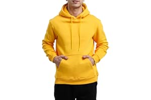 LINMYZAI Men's Fleece Hoodie Pullover Long Sleeve Hooded Sweatshirt Drawstring Kangaroo Pocket Athletic Hoodies