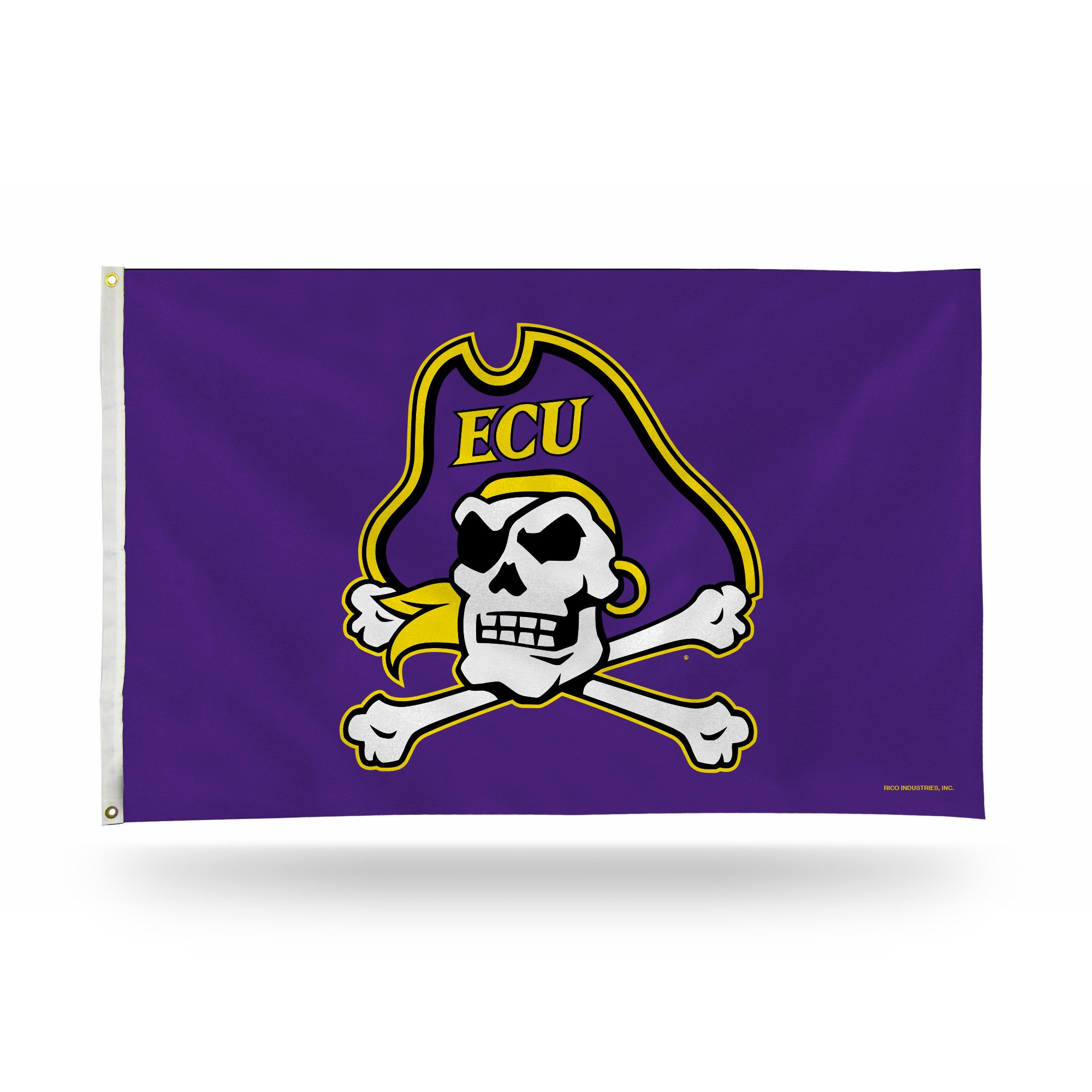 Rico Industries NCAA 3-Foot by 5-Foot Single Sided Banner Flag with Grommets, East Carolina Pirates