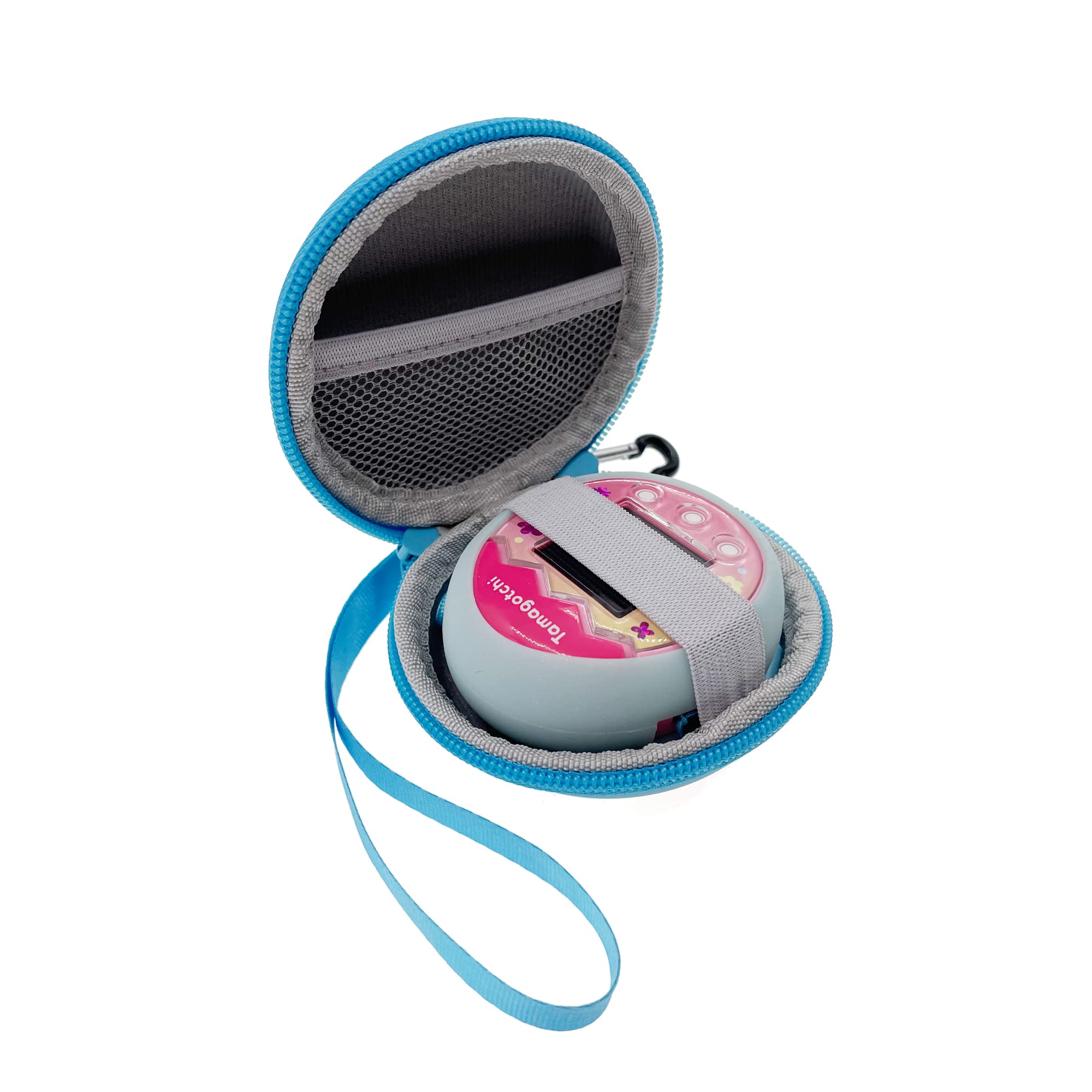 xcivi Hard Carrying Case and Silicone Skin Shell Cover for Tamagotchi Pix Virtual Interactive Pet Game Machine (Blue)