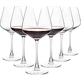 YARYOUNG Red Wine Glasses Set of 6, 20 oz Large Burgundy Wine Glasses, Long Stem Wine Glasses for Wine Tasting, Perfect Ideal for Dinner Party, Wedding, Birthday