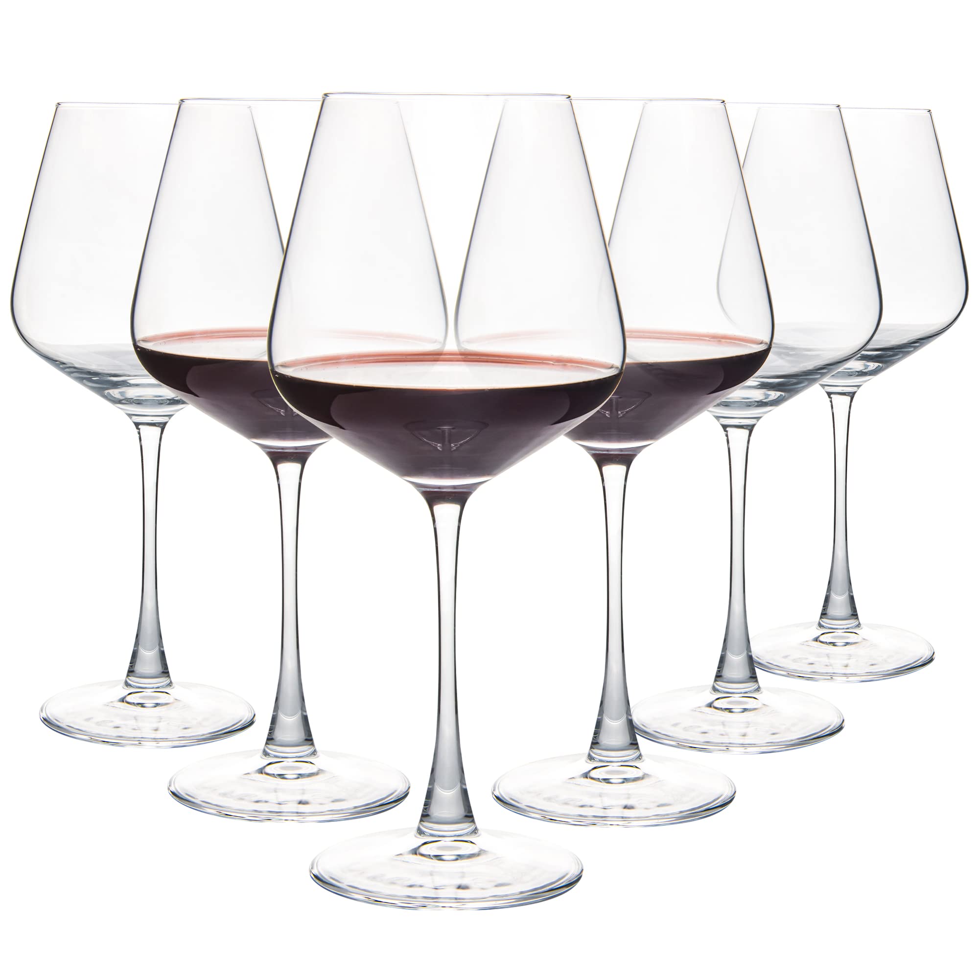 Photo 1 of YARYOUNG Red Wine Glasses Set of 6, 20 oz Large Burgundy Wine Glasses, Long Stem Wine Glasses for Wine Tasting, Perfect Ideal for Dinner Party, Wedding, Birthday
