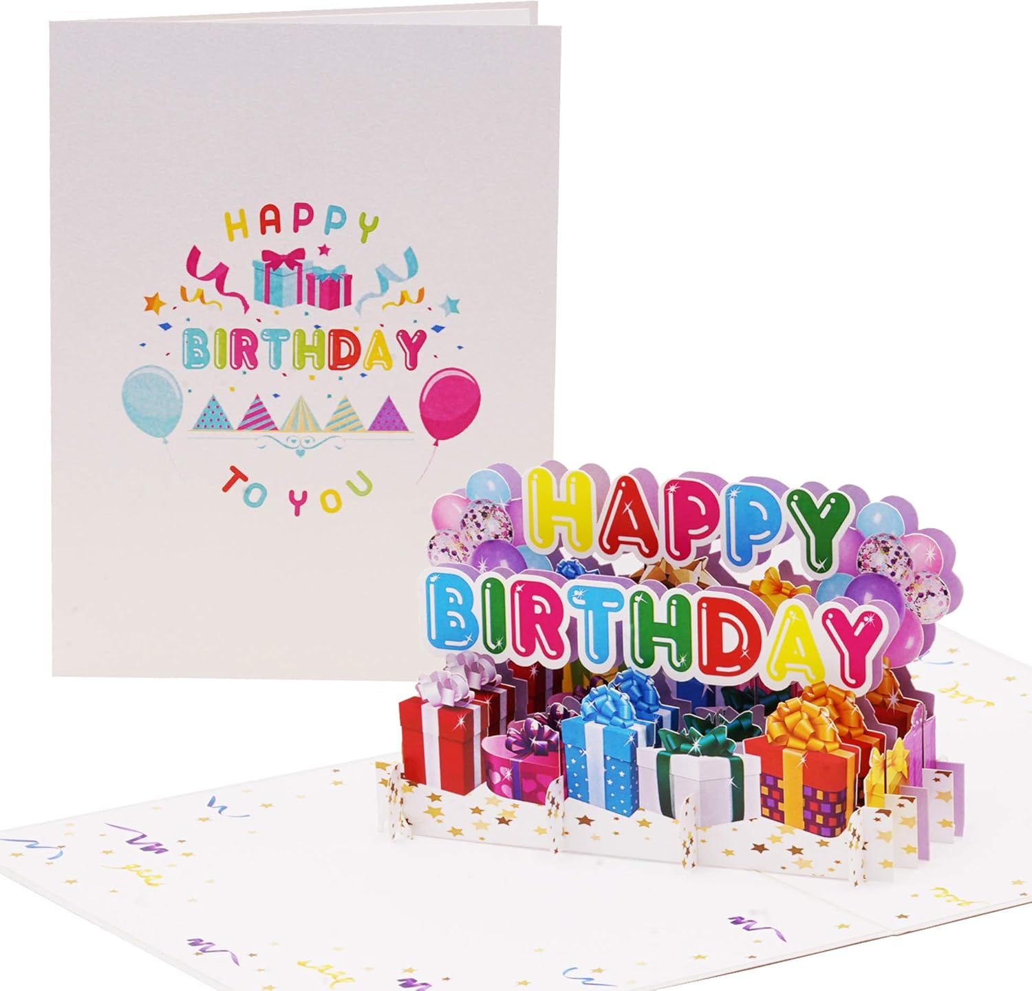 Fournitures De Bureau Papeterie Carte Pop Up Avec Ballons En 3d Carte De Vœux Ou Bon Pour Un Anniversaire Cadeau Carte Danniversaire Joyeuse Et Coloree G24 Estiloss Com