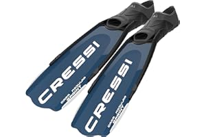 Versatile Fins for Scuba Diving, Snorkeling, Freediving - Gara Modular Interchangeable Blade System - Adjustable Full Foot Pocket - Gara Sprint: made in Italy by Cressi