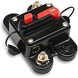 Manual Reset Fuse, DROK 100 Amp Circuit Breaker Auto Car Marine Boat Motor Audio Inline Fuse, DC 24V 100A Stereo Video Power 