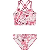 Kanu Surf Girls Waverly UPF 50 Beach Sport Criss-Cross Tankini