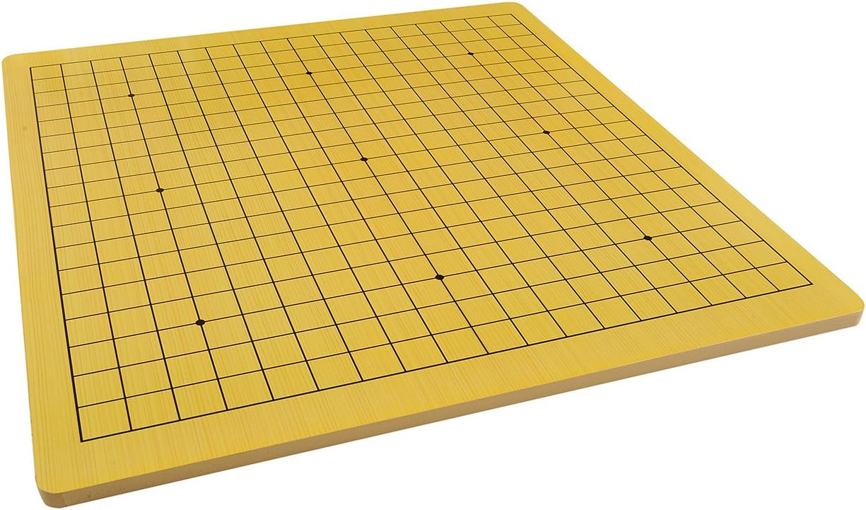 Quantum Abacus Xiangqi & Go Board Game Board for Go (19x19 Grid) and Chinese Chess Made of Heavy Wood (7,7lbs / 3,5kg), only Board, no Pieces, Mod. CL-015