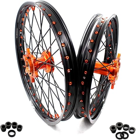Vmx Jeu De Roues Moulees 21 19 Moto Rim Fit Ktm 125 250 450 525 Sx Sx F 2003 2019 Dirtbike Mountain Bike Orange Cast Hub Noir Aluminium Rim 21 19 Amazon Fr Auto Et Moto