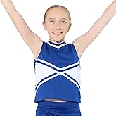 Danzcue Girls 2-Color Kick Sweetheart Cheerleaders Uniform Shell Top