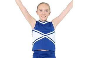 Danzcue Girls 2-Color Kick Sweetheart Cheerleaders Uniform Shell Top