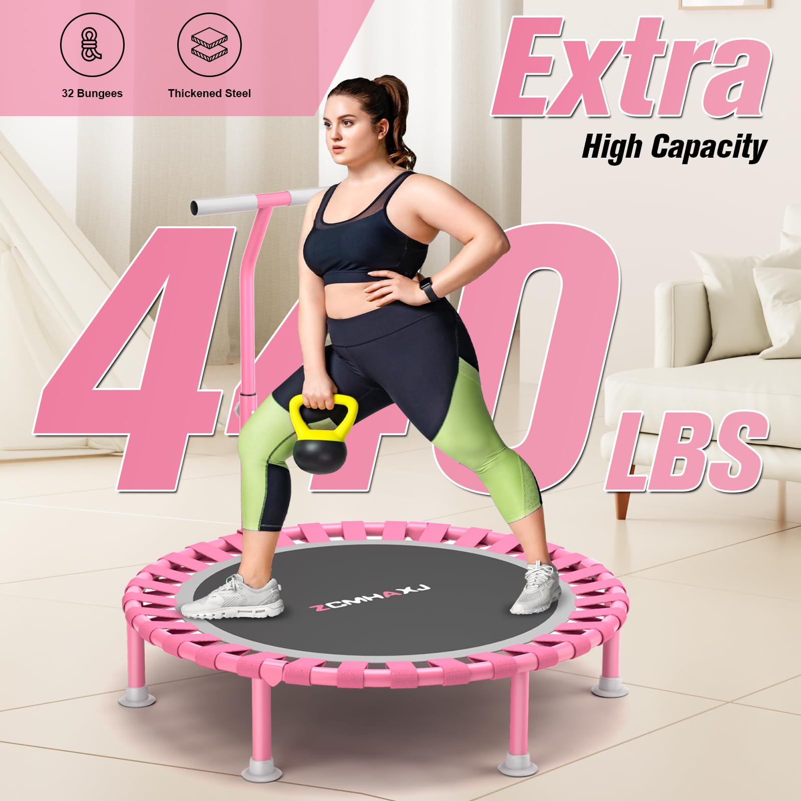 Foldable Mini Trampoline, 40