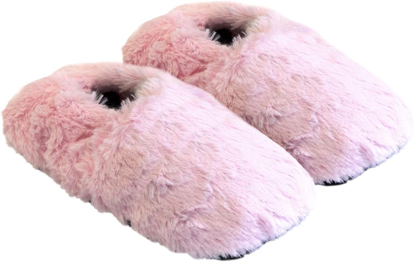 Original Hot Sox Plush Heatable Grain Foot Warmer Slippers