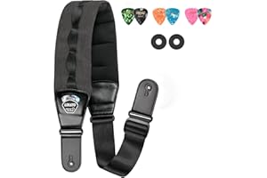 LEKATO Bass Guitar Straps for Heavy Bass & Guitars with 3.5” Wide Guitar Strap