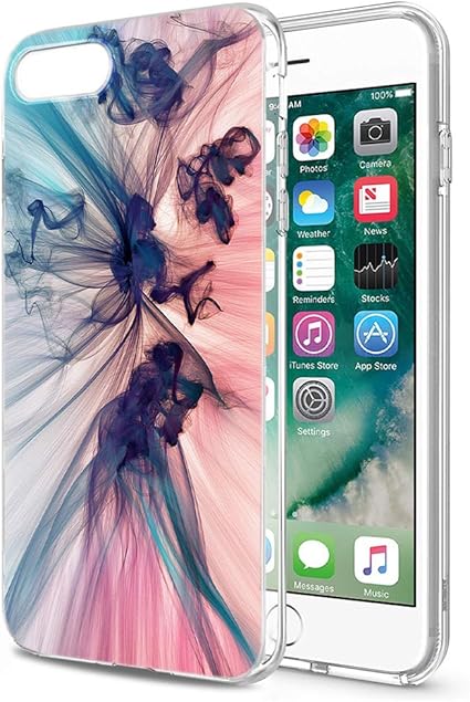 Amazon Co Jp Iphone6 ケース Iphone6s ケース 花柄 ソフト クリア スマホ ハード ケース アイフォン 耐衝撃カバー シリコン かわいい おしゃれ カラフル ピンク ブルー 家電 カメラ