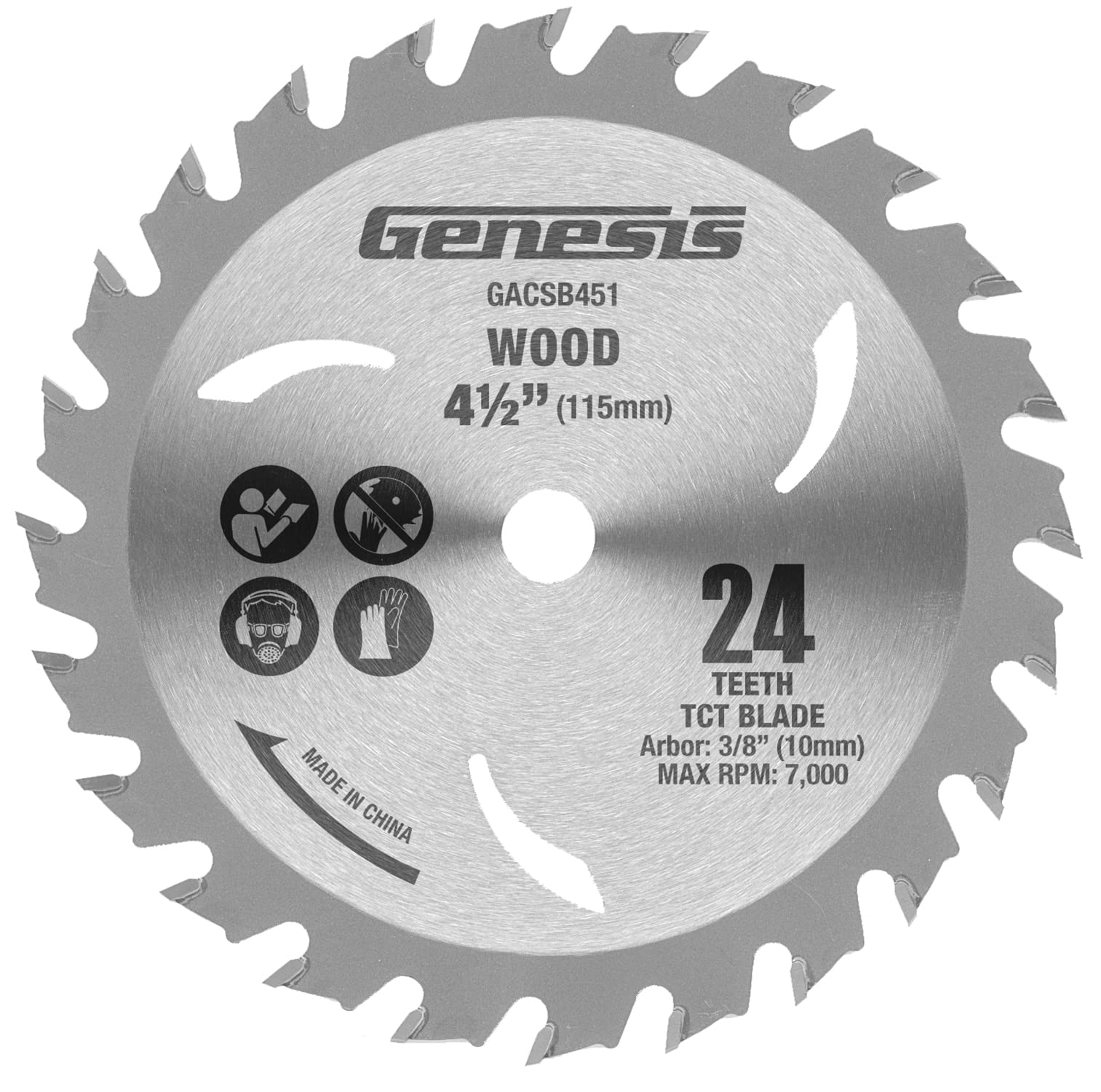 Genesis GACSB451 4 1/2" 24-Teeth Tungsten