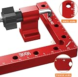 Preciva 90 Degree Right Angle Positioning Square Clamp Aluminum 2 Sets 14cm Red view 2