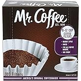 Mr. Coffee 8-12 Cup Coffee Filters, Box, Assorted, 100 Count