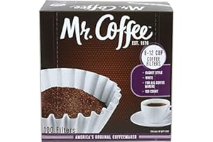 Mr. Coffee 8-12 Cup Coffee Filters, Box, Assorted, 100 Count