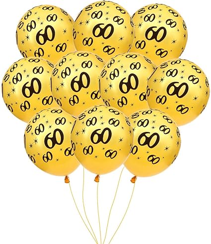 Amazon Com Meysimon 60th Birthday Decorations Balloons Gold