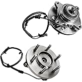 Detroit Axle - 4WD Front Wheel Bearing Hubs for 2011-2014 Ford F-150 Expedition Lincoln Navigator, Wheel Bearing and Hubs Assembly Set 2012 2013 Replacement