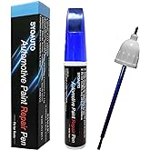 SYOAUTO Blue Touch Up Paint for Tesla Model Y 3 X S Car Touch Up Paint Pen 0.4 oz Automotive Scratch Repair Pen Brush and Tip 2 in 1 Pen (Deep Blue Metallic PPSB)