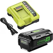 JGSPJ 6.5Ah OP4026 Replacement Battery For Ryobi 40V Lithium Ion Tools – Fits OP4040, OP4030, OP4050, OP4060A & More