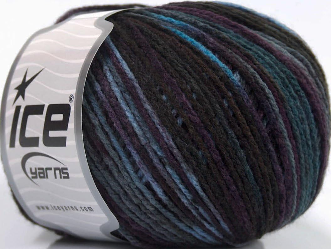 Lot of 8 Skeins Ice Yarns YARNS Color Fine Maroon Blue Black