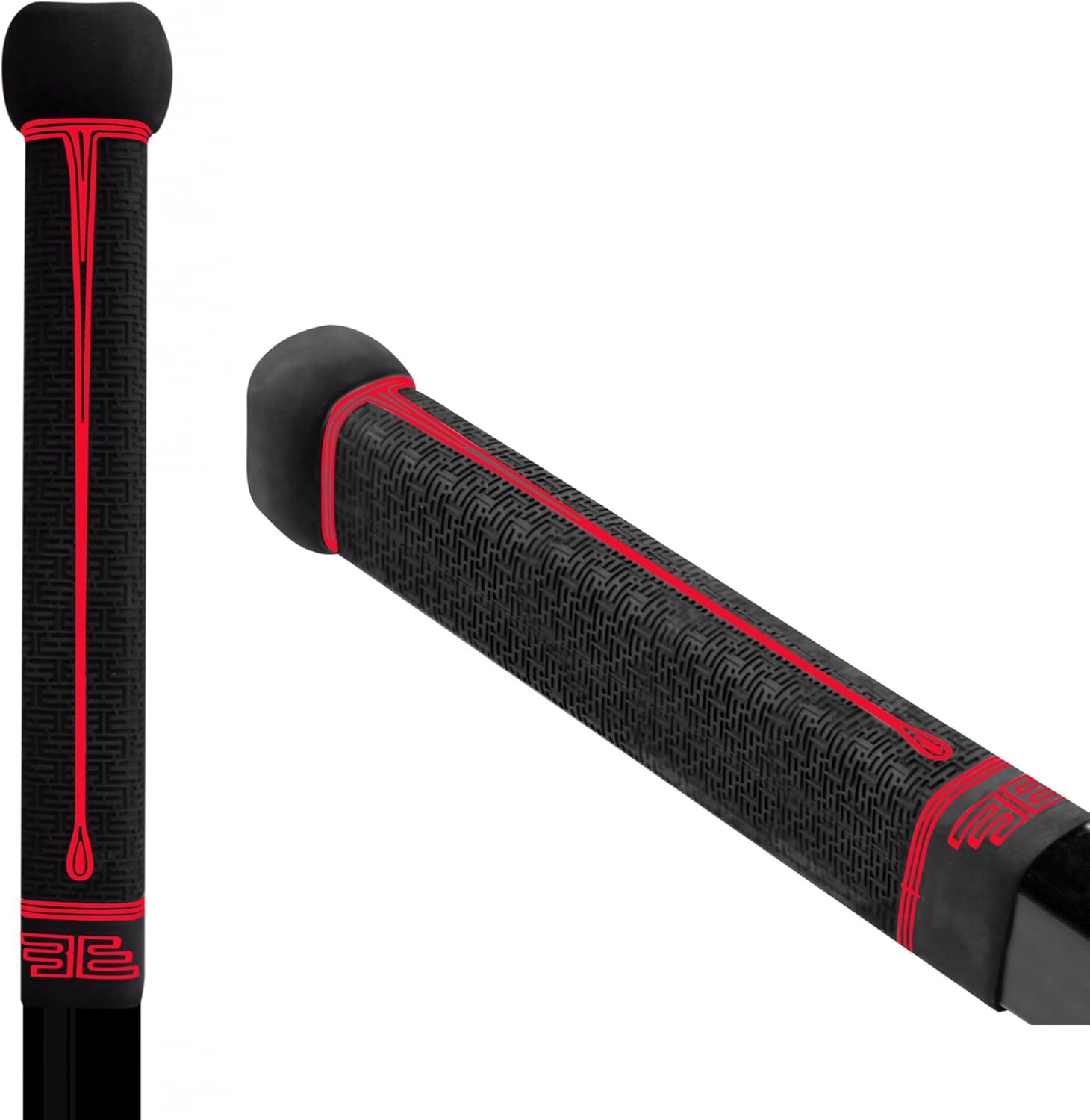 Buttendz Flux Z Hockey Stick Replacement Grip (Black/Fire Drip), Grips